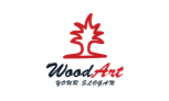Wood art logo